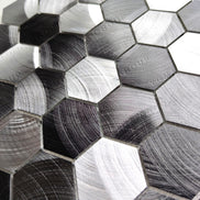 Mosaic MINI HEXA Gris/Argent/Noir — 290×285mm