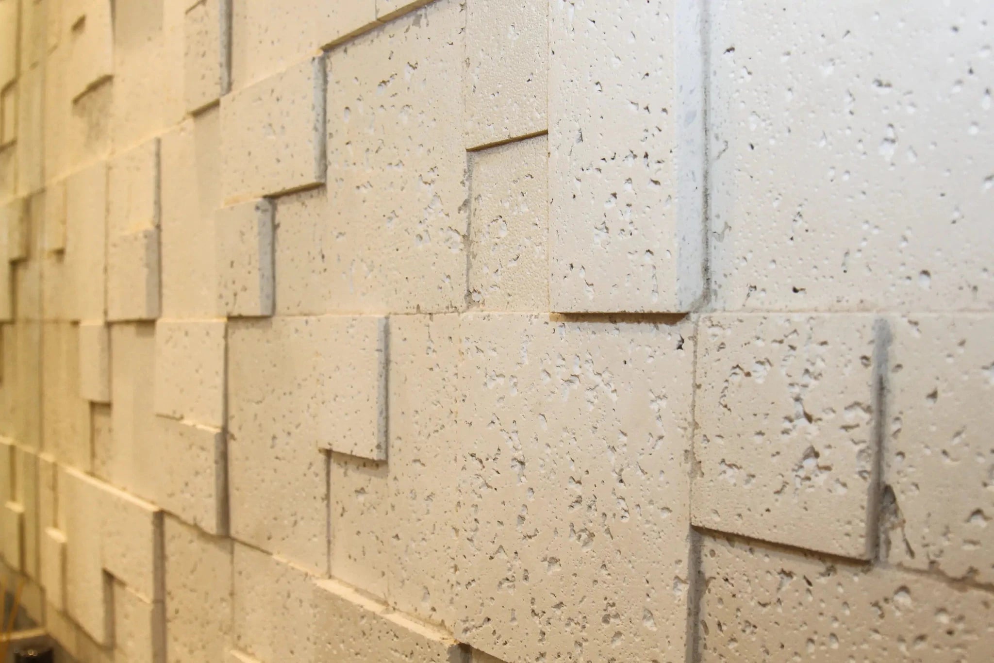 Castle Mosaïque De Travertin En Pierre Tendre - Blanc Cassé 120×60cm
