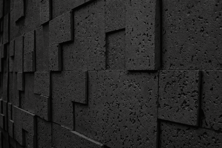 Castle Mosaïque De Travertin En Pierre Tendre » - Noir 120×60cm