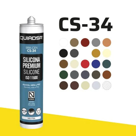 Mastic silicone neutre BRIK-CEN CS-34 Translucide