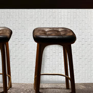 CUBIK Blocs De Mosaïque En Pierre Tendre » - Blanc Cassé 120×60cm