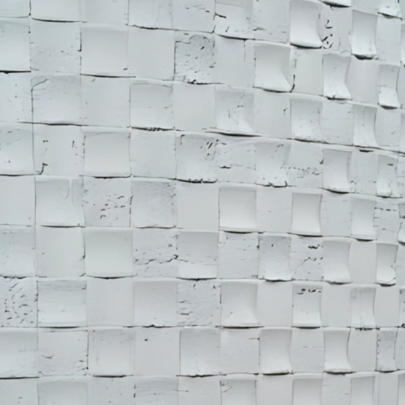 CUBIK Blocs De Mosaïque En Pierre Tendre » - Blanc Cassé 120×60cm