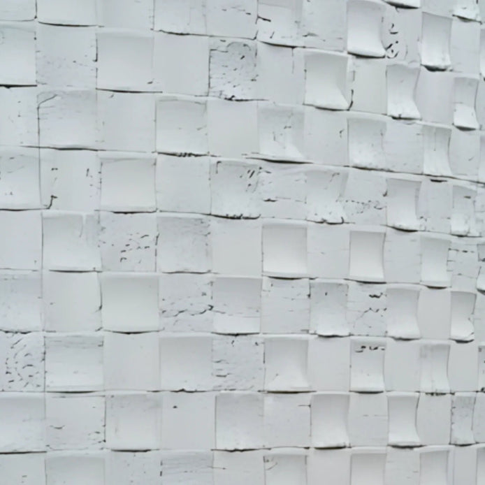 CUBIK Blocs De Mosaïque En Pierre Tendre » - Blanc Cassé 120×60cm