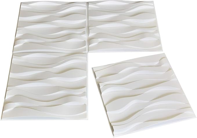D124 - LOT DE 4 Plaques 3D PVC - 50Cm*50Cm