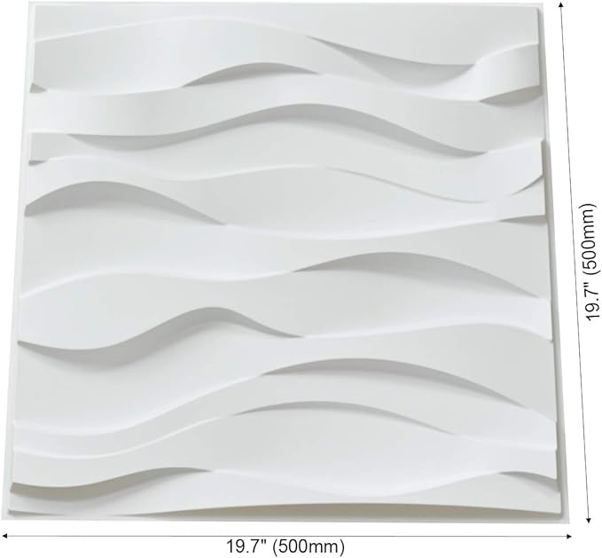 D124 - LOT DE 4 Plaques 3D PVC - 50Cm*50Cm
