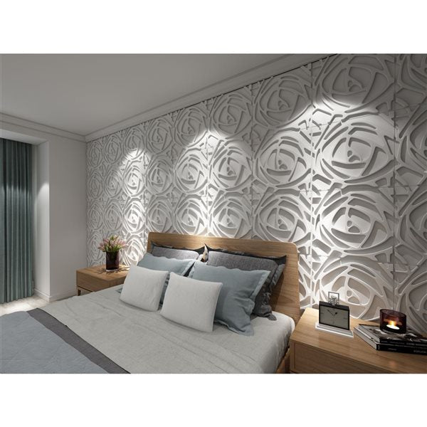D156 - LOT DE 4 Plaques 3D PVC - 50Cm*50Cm
