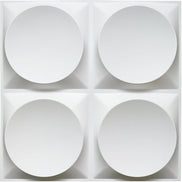 Lot de 4 plaques 3D PVC D027 — 50×50cm