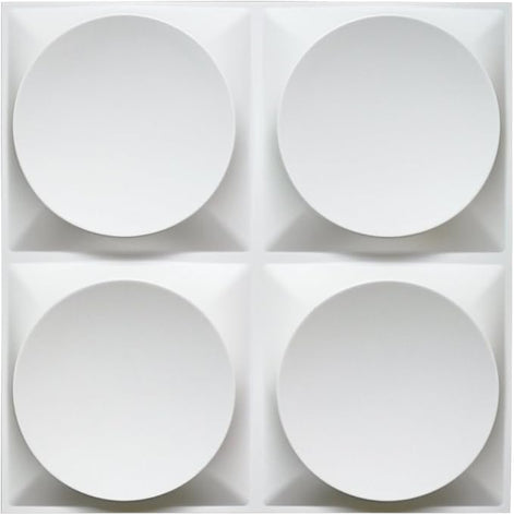 Lot de 4 plaques 3D PVC D027 — 50×50cm