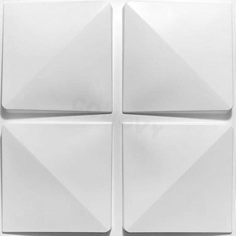 Lot de 4 plaques 3D PVC D032 — 50×50cm
