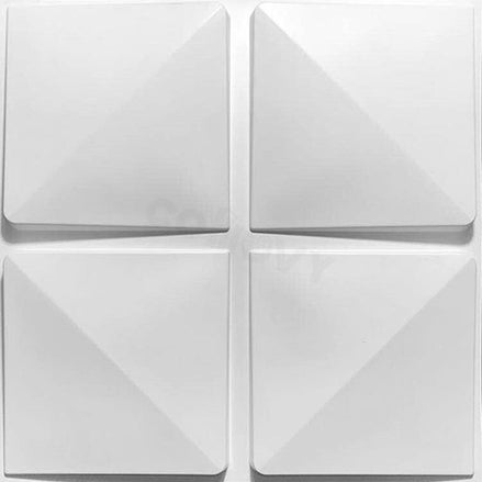 Lot de 4 plaques 3D PVC D032 — 50×50cm