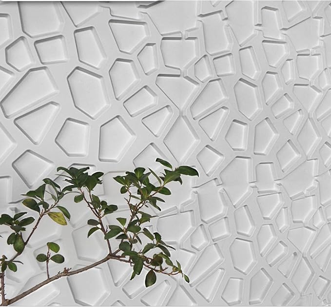 Lot de 4 plaques 3D PVC D067 — 50×50cm