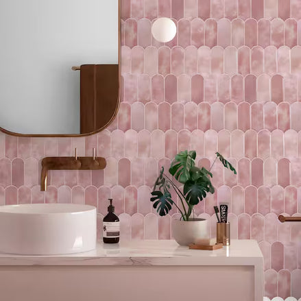 Mosaic Eventail ROSE — 298×288mm