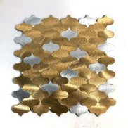 Mosaic Arabesque OR / Argent — 280×275mm