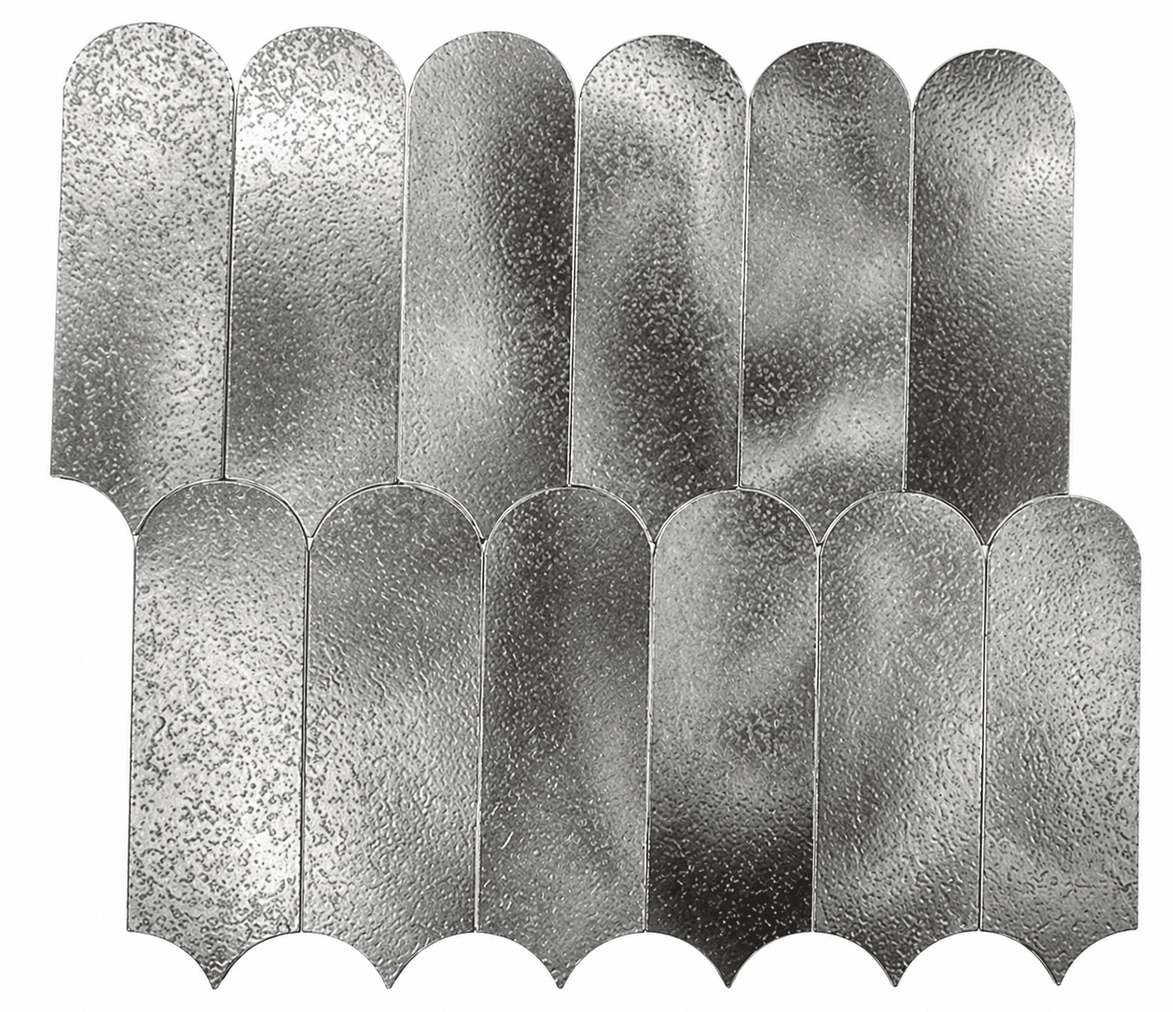 Mosaic Eventail GRIS — 298×288mm