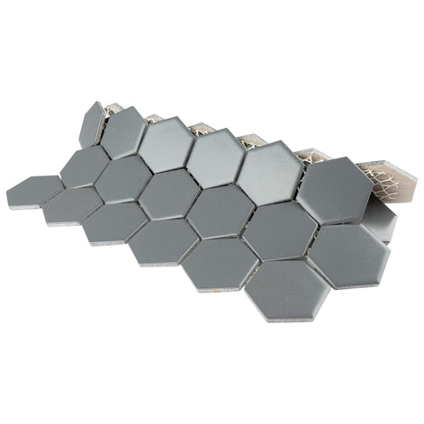 Mosaic HEXA Graphite 3D GRIS MAT — 260×300mm