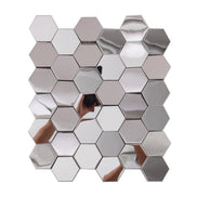 Mosaic Hexagone Argent / Miroir — 264×304mm