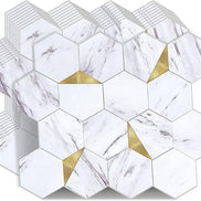 Mosaic Hexagone Marbre / OR — 256×251mm