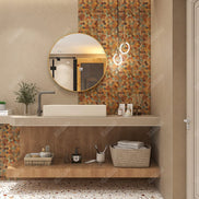 Mosaic Hexagone OCEAN DE Cuivre — 288×292mm
