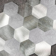 Mosaic Losange GRIS Brossé — 296×298mm
