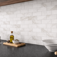 Mosaic Marbre Blanc/Gris C — 304×304mm