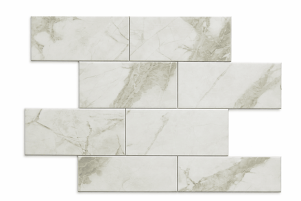 Mosaic Marbre Blanc/Gris C — 304×304mm
