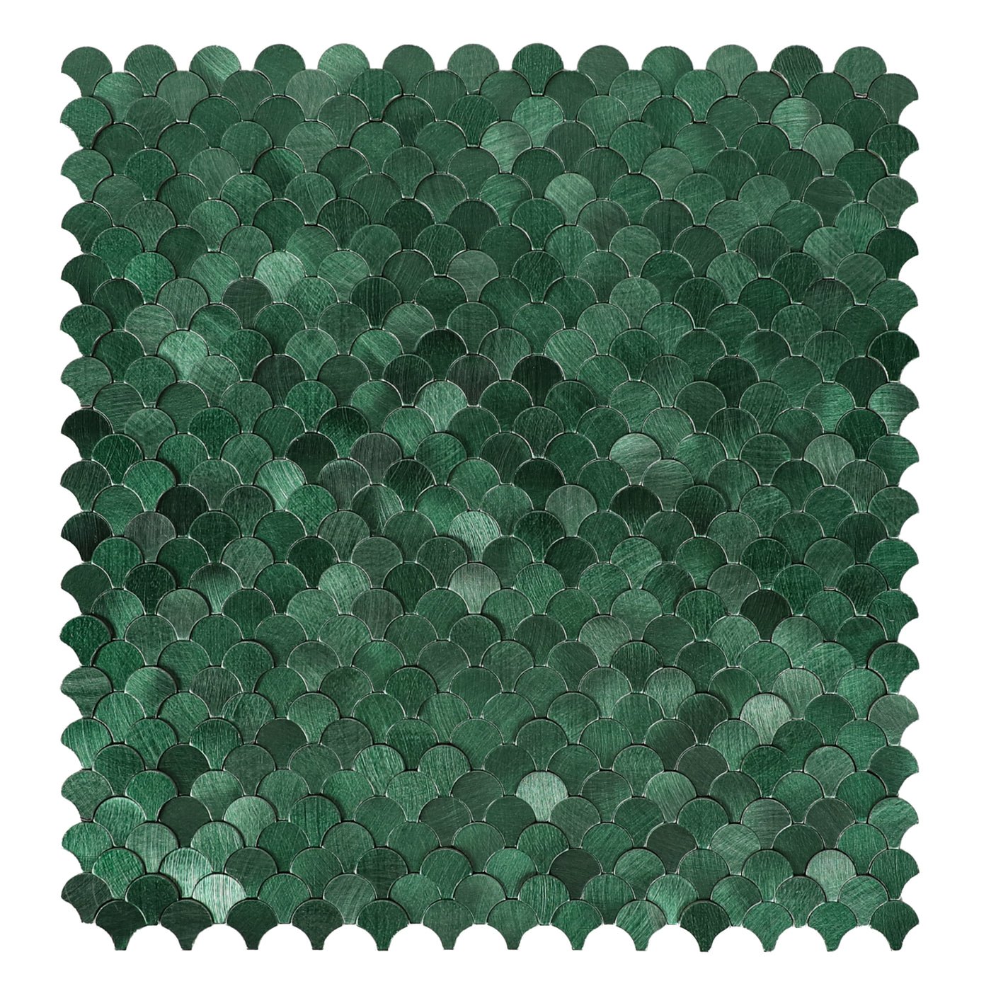 Mosaic MINI Ecaille VERT Brossé — 288×298mm
