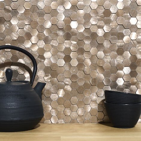 Mosaic Pentagonecuivre — 295×305mm
