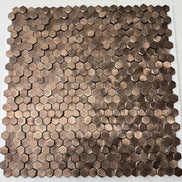 Mosaic Pentagonecuivre — 295×305mm
