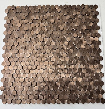 Mosaic Pentagonecuivre — 295×305mm