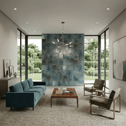 Mosaic Pierre Modulaire BLEU BEIGE — 300×300mm