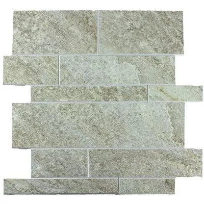 Mosaic Pierre Murale GRIS Givré — 296×298mm
