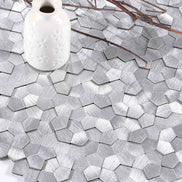 Mosaic Polygone GRIS CLAIR — 282×282mm