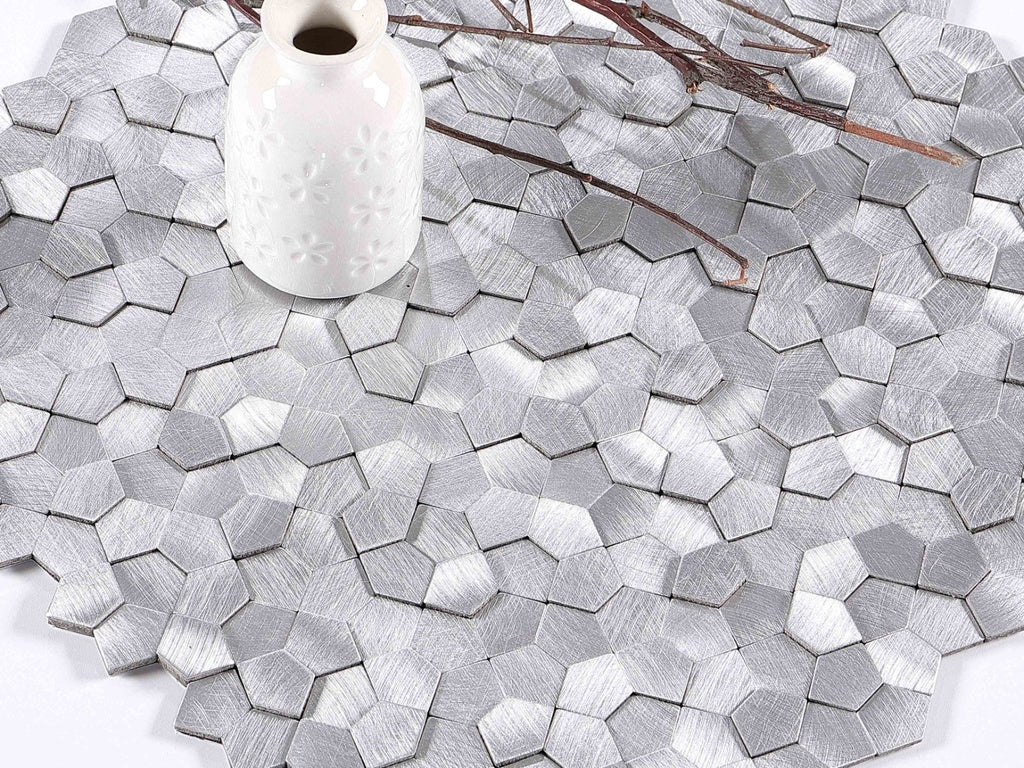 Mosaic Polygone GRIS CLAIR — 282×282mm
