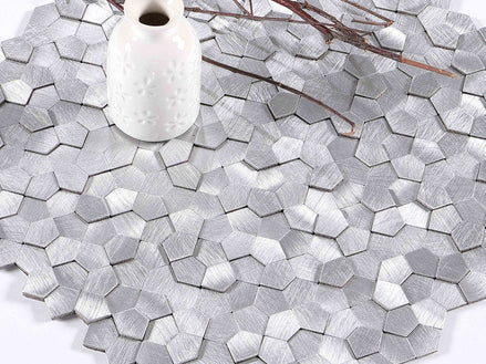Mosaic Polygone GRIS CLAIR — 282×282mm