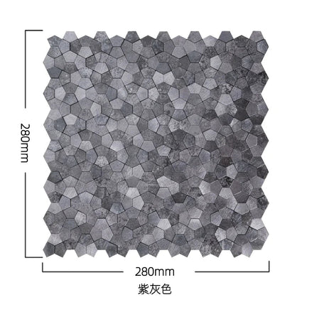 Mosaic Polygone GRIS Foncé — 282×282mm