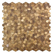 Mosaic Polygone Marron Foncé — 282×282mm