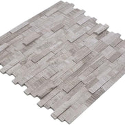 Mosaic RECT Travertin GRIS PERLE — 275×298mm