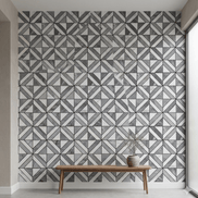 Mosaic Triangle GRIS / Marbre — 300×300mm