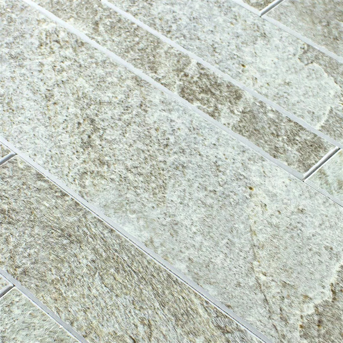 Mosaic Pierre Murale GRIS Givré — 296×298mm
