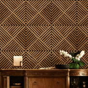 Panneau Acoustique CROSS HDF BOIS MOYEN N2 60×60cm