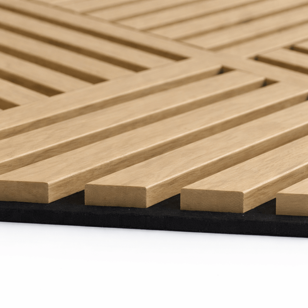 Panneau Acoustique CROSS HDF BOIS MOYEN N2 60×60cm