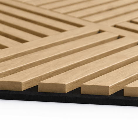 Panneau Acoustique CROSS HDF BOIS MOYEN N2 60×60cm