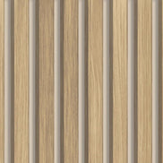 Panneau mural acoustique Bois Clair fond blanc 60×260 cm