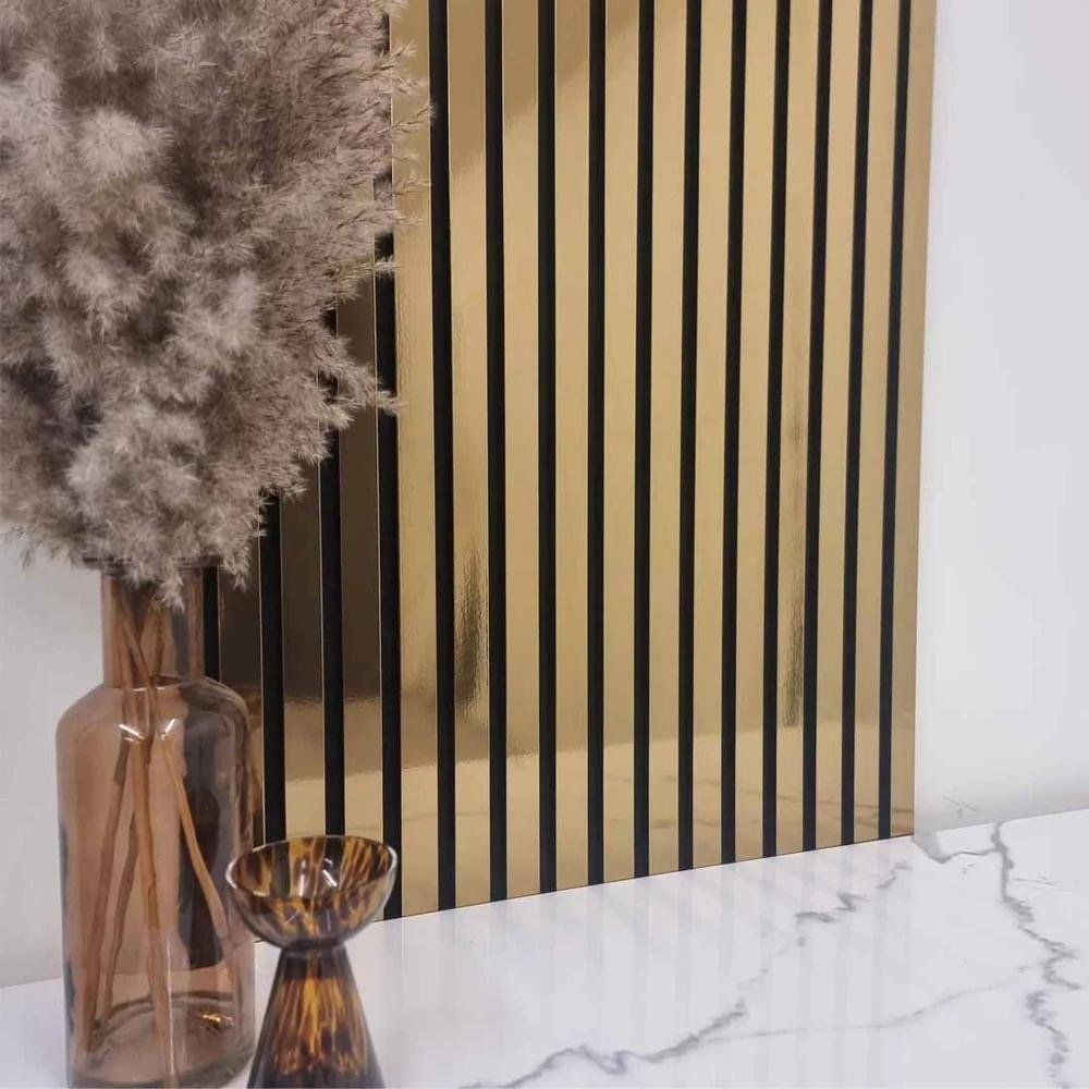 Panneau mural acoustique Gold 60×260 cm
