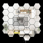 Panneau mural acoustique hexagonal Silver 80×65,5 cm