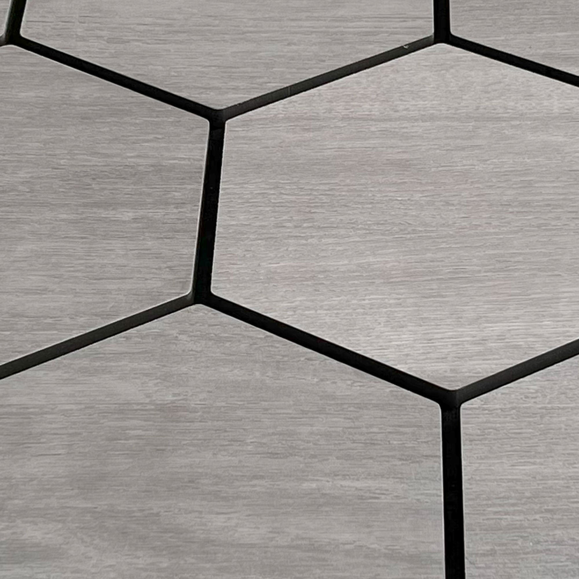 Panneau mural acoustique hexagonal Titane 80×65,5 cm