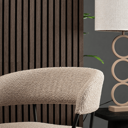 Panneau mural acoustique Smoke Walnut 60×260 cm