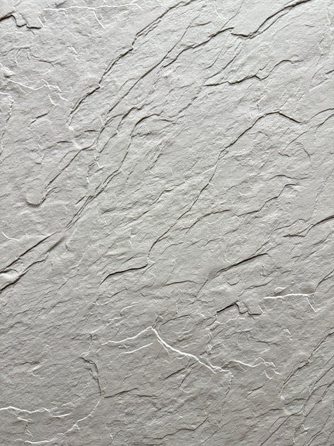 Pierre tendre Ardoise Strata — Blanc pur