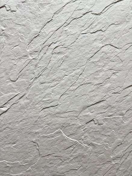 Pierre tendre Ardoise Strata — Blanc pur