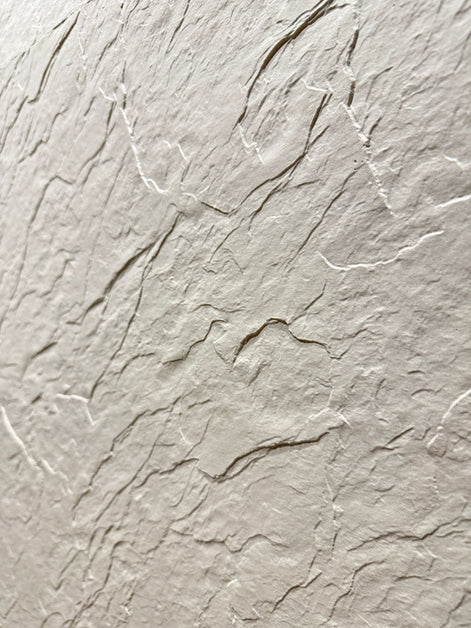 Pierre tendre Ardoise Strata — Blanc pur